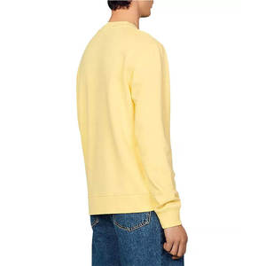 Sweat-shirt à capuche pour homme en coton 100% à manches longues, respirant, imprimé numériquement, avec logo brodé effet vieilli - Product Image 3