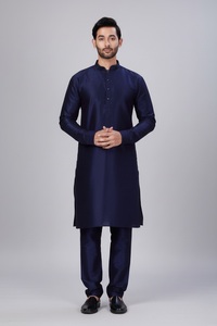 Shahi Vastra <b>Men's</b> Dupion <b>Silk</b> Wrinkle-Free All Seasons Wedding Diwali Kurta Pajama Set | Indian Ethnic Wear | Size 36-50 | - Product Image 2