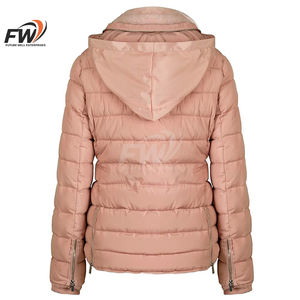 Chaqueta de lona acolchada premium con logotipo personalizado, cuello alto, a la moda, de alta calidad, personalizable para hombres adultos, chaqueta de invierno. - Product Image 3