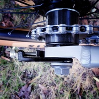 Cadre arrière vtt en aluminium DABOMB avec abandon horizontal conception légère usinée CNC pour tendeur de chaîne de VTT