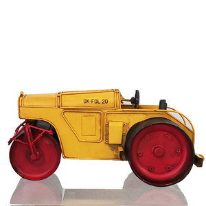 Metal Handmade Steam Roller Model <b>Road</b> Roller Miniature for Home Office Desktop Decoration Collectible Gift 26.67Lx13.97Wx12.7H - Product Image 5