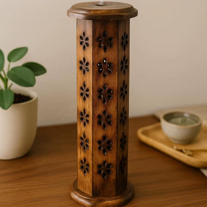 ที่ใส่ธูปไม้คุณภาพสูง ทนทาน ปรับแต่งได้ สำหรับพิธีกรรมทางศาสนา กลิ่นหอมบำบัด โยคะ สมาธิ สปา วัด สำนักงาน ตกแต่ง - Product Image 5