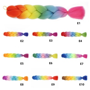 Estensione per Capelli Sintetici a Trama Singola, Vendita all'Ingrosso, Trecce <span class=keywords><strong>Africane</strong></span>, Dreadlocks, Capelli Jumbo per Intrecciare 100g - Product Image 6