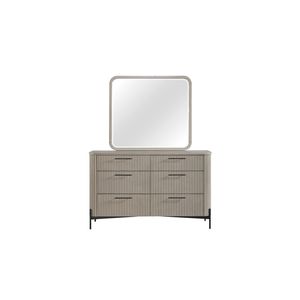 Cómoda color taupe de 6 cajones - Product Image 4