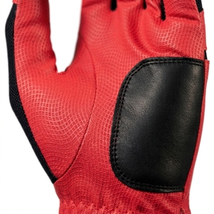 Gants de golf en cuir véritable rouge, antidérapants, respirants, unisexes, à enfiler, pour le sport - Product Image 6