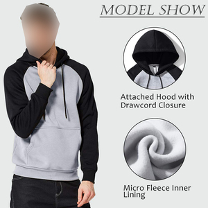 Sweat-shirt à capuche pour homme, coupe classique, en molleton 100% coton, avec poche, impression personnalisée de logo de haute qualité, fabriqué par des fabricants. - Product Image 6