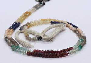 Cuentas redondas semifacétadas de mezcla natural de 4 mm, cuentas de piedras semipreciosas de 13 pulgadas, cuentas redondas de colores mixtos para la fabricación de joyería. - Product Image 4