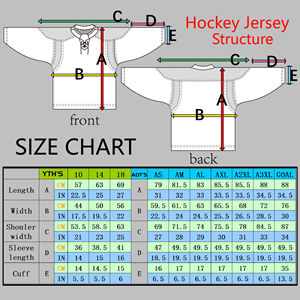 Jersey de Hockey sobre Hielo Personalizado con Impresión por Transferencia de Calor, Manga Corta, Transpirable, con Nombre del Equipo, Proveedor Mayorista OEM - Product Image 4