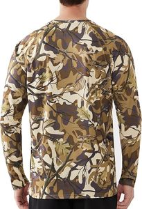 Men's Summer Breathable <b>Camo</b> Hunting Shirts-Long Sleeve Performance Fishing Shirt 100% Polyester Oxford Fabric Lightweight Quick - Product Image 2