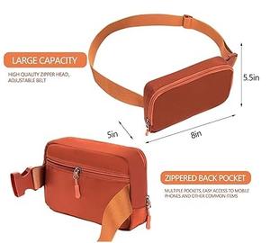 RABUSH SPORTS - Riñonera/Bandolera de Cuero Genuino Ecológico, Impermeable, de Gran Capacidad (50-70L) - Product Image 6