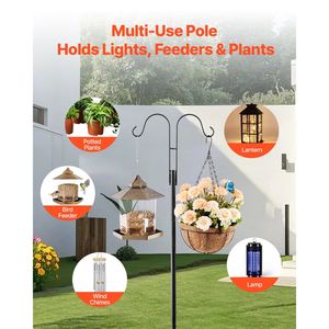 Set di 8 Ganci Doppi da 60 Pollici per Uso Intensivo, Pali per Mangiatoie per Uccelli da Giardino Spessi 3/4 Pollici per Birdwatching - Product Image 3