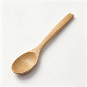 <b>Small</b> Beech Wood <b>Spoon</b> Handmade Eco-Friendly Utensil for Salt, Sugar, or Spices Nordic Style Kitchen Accessory 15cm - Product Image 5