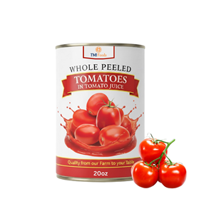 Tomates Pelados Deliciosos en Jugo de Tomate, Estándar Internacional, Bajo Precio, Más Vendidos, Empacados en Latas de Varios Tamaños - Product Image 1