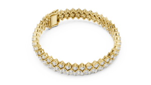 Pulsera de tenis solitaria redonda Duet Radiance - Product Image 2