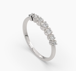 Bague de fiançailles vintage en or jaune 14 carats plaqué argent, diamant de laboratoire de haute pureté certifié IGI, taille brillant, qualité supérieure - Product Image 3