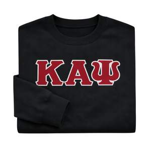 Felpa Girocollo a Tre Lettere Kappa Alpha Psi, Nera Vintage, Abbigliamento per Fraternità Greca con Design Classico, Comfort e Stile Premium - Product Image 6