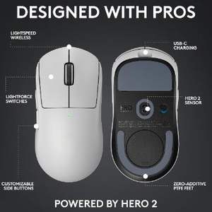 Ratón Inalámbrico para Juegos PRO Superlight 2 Lightspeed, Retroiluminación RGB, Ambidiestro, Interruptores Híbridos LIGHTFORCE, Sensor Hero 2, 32,000 DPI - Product Image 2