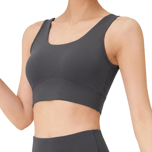 Soutien-gorge de sport dégradé pour femme, haute élasticité, rembourré, respirant, bretelles réglables, vêtements de fitness - Product Image 6