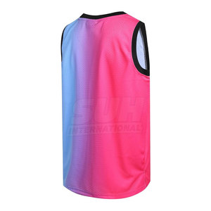 Maillot de basket en mesh, design unique, prix abordable, vêtements de sport d'été, couleur et logo personnalisés, haute qualité, séchage rapide, écologique - Product Image 2