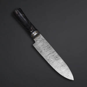 Cuchillo de chef de acero de Damasco de alta calidad, cuchillo de cocina hecho a mano, herramienta de cocina profesional, hoja duradera, agarre cómodo para chefs - Product Image 2
