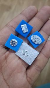 Diamantes Cultivados en Laboratorio Personalizados, Corte Radiante Ovalado, Claridad VVS2, Color E-F, Cultivados por CVD, Certificados por IGI - Product Image 3