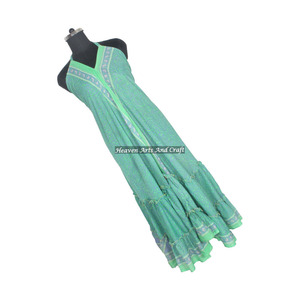 Nuevo Saree / Sari / Shari, Ropa India y Pakistaní, Estilo Hippie Bohemio, Última Moda Tradicional, Sari Indio Vintage con Cuello en V Largo - Product Image 1