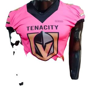 Ropa de fútbol americano de talla grande, pantalones de sublimación elásticos transpirables, Jersey bordado corto, directo de fábrica de Pakistán Real - Product Image 1