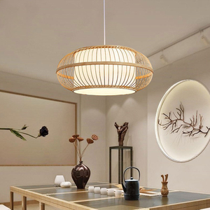 Wholesale Zen Style Bamboo Pendant <b>Light</b> Handwoven Hanging Lamp for Restaurant and Home Decor OEM ODM Made in Vietnam - Product Image 6