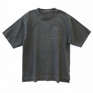 เสื้อยืดโอเวอร์ไซส์ผ้าเรียบคุณภาพสูงสำหรับผู้ชาย สไตล์วินเทจ ล้างสีแบบแอซิดวอช พร้อมสกรีนลาย - Product Image 1