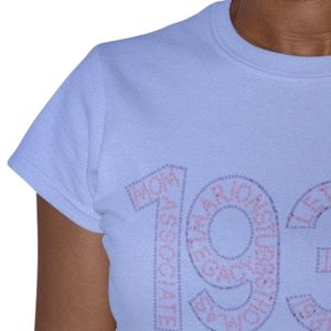 T-shirt bleu à manches courtes et col rond pour femme, décontracté, streetwear, style de vie, sport, usage quotidien, vêtements confortables - Product Image 5