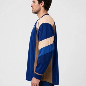 เสื้อฮอกกี้น้ำแข็งแขนยาวสีสันตามสั่งสำหรับผู้ชาย คอวี ระบายอากาศได้ดี ผลิตจากผ้าตาข่ายโพลีเอสเตอร์ 100% ทรงปกติ ด้านหน้า - Product Image 5