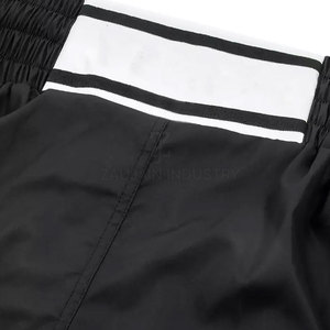 Shorts de kick-boxing personnalisés, séchage rapide, avec ceinture élastique, pour entraînement, fitness, pratique au ring et utilisation en équipe. - Product Image 6