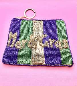 Porte-monnaie perlé LSU Geaux Tigers, pochette personnalisée violet et or, accessoires de football pour usage quotidien et jours de match universitaires - Product Image 5