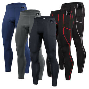 <b>Men's</b> Running <b>Compression</b> Leggings Lightweight Stretch Workout Gym Training Sports Fitness Moisture Wicking Base Layer Athletic - Product Image 1