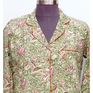 Camisa Kimono de Manga Larga de Algodón Estampado para Mujer, Linda y Elegante para Fiestas, con Decoración de Botones, Midi, Lavable, Transpirable, Último Diseño - Product Image 3