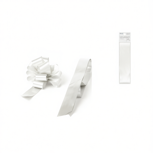 Lazo Automático Ilan de 3x120 cm, Blanco, para Regalo, 2 Piezas - Product Image 1