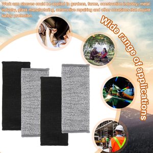 Manguito Protector de Brazo Resistente a Cortes, Nivel 5 de Protección, Negro, Unisex, para Trabajo de Seguridad, Tejido Duradero para Deportes y Uso Diario - Product Image 5