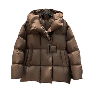 Parka gruesa y cálida a la moda para mujer, Abrigo acolchado holgado de gran tamaño con cuello levantado, chaqueta de plumón de pato blanco de invierno estampada 2024 - Product Image 1