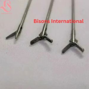 กรรไกรจับสแตนเลสแบบแมนนวล BISONS คุณภาพสูง สำหรับการผ่าตัดผ่านกล้อง ได้รับการรับรองมาตรฐาน CE ระดับ I - Product Image 2