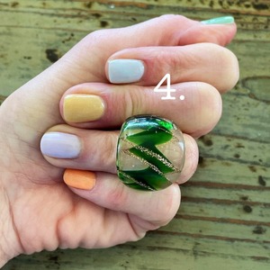 Direct Factory Supply Colorful Handmade Resin Rings with Custom <b>Molds</b> for Womens Fashion Available for Bulk Quantity 12 pcs set - Product Image 2