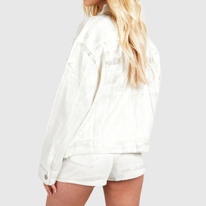 ราคาขายส่ง ชุดยีนส์ผู้หญิง ขนาดและสีตามสั่ง ชุดเดนิมผู้หญิง ผลิตในปากีสถาน MOQ ต่ำ - Product Image 3