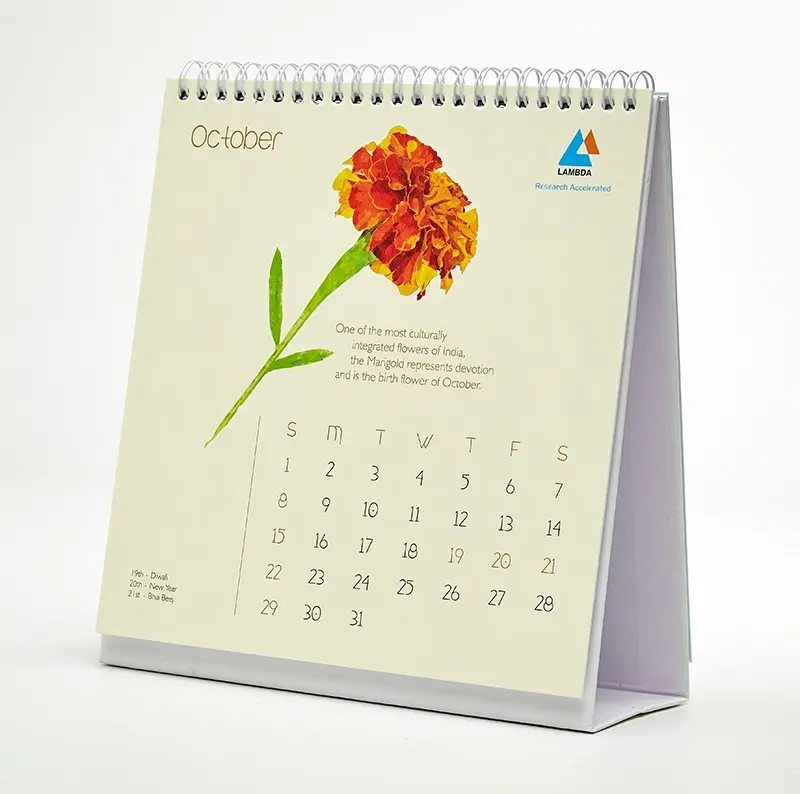 Preiswert 4-farben-offset gedruckter Kalender Karton Buch/Magazin für Werbung und Dekoration Pappe-Material