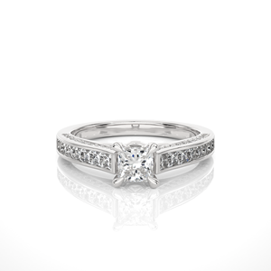 High Quality Lab Grown <b>Diamond</b> Ring 1.268CT Princess Cut 18K Solid Gold Designer <b>Diamond</b> <b>Jewelry</b> Wholesale Supplier - Product Image 3