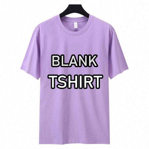 เสื้อยืดคอกลมแขนสั้นผ้าฝ้าย 100% ขายส่ง ทรงปกติ สีพื้น ผ้าเจอร์ซีย์ถัก ดีไซน์เรียบง่าย - Product Image 5