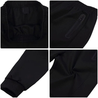 Ensemble de survêtement à capuche pour homme, veste vert lime, pantalon noir, manches longues, fermeture éclair, tenue décontractée, saison printemps, respirant, design uni