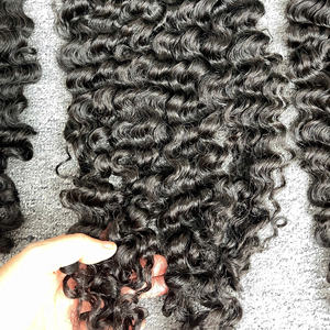 Cheveux bouclés birmans naturels ondulés Hairvietnam – Qualité supérieure, ondulations profondes, super ondulations, lisses naturels, blonds - Product Image 4