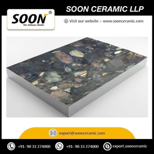 Dalles de granit naturel poli de qualité export indienne, galets naturels mélangés, 7D, modernes, grandes, découpées sur mesure, pour escaliers, cheminées, éviers - Product Image 5