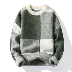 Pull-over 100 % acrylique pour homme, broderie logo avant de haute qualité, respirant, doux, confortable, anti-boulochage – Prix de gros - Product Image 2