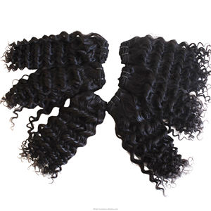 Tissage de cheveux bon marché en vrac marée à la main 100% humaine, paquet de cheveux vierges bruts à cuticule alignée, paquet de tissage de cheveux humains - Product Image 3