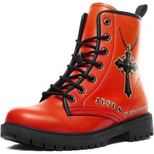 2025 cuir imperméable jésus bottes de Combat pour hommes femmes travail décontracté motard moto randonnée lumière Eva pour vêtements chrétiens - Product Image 4